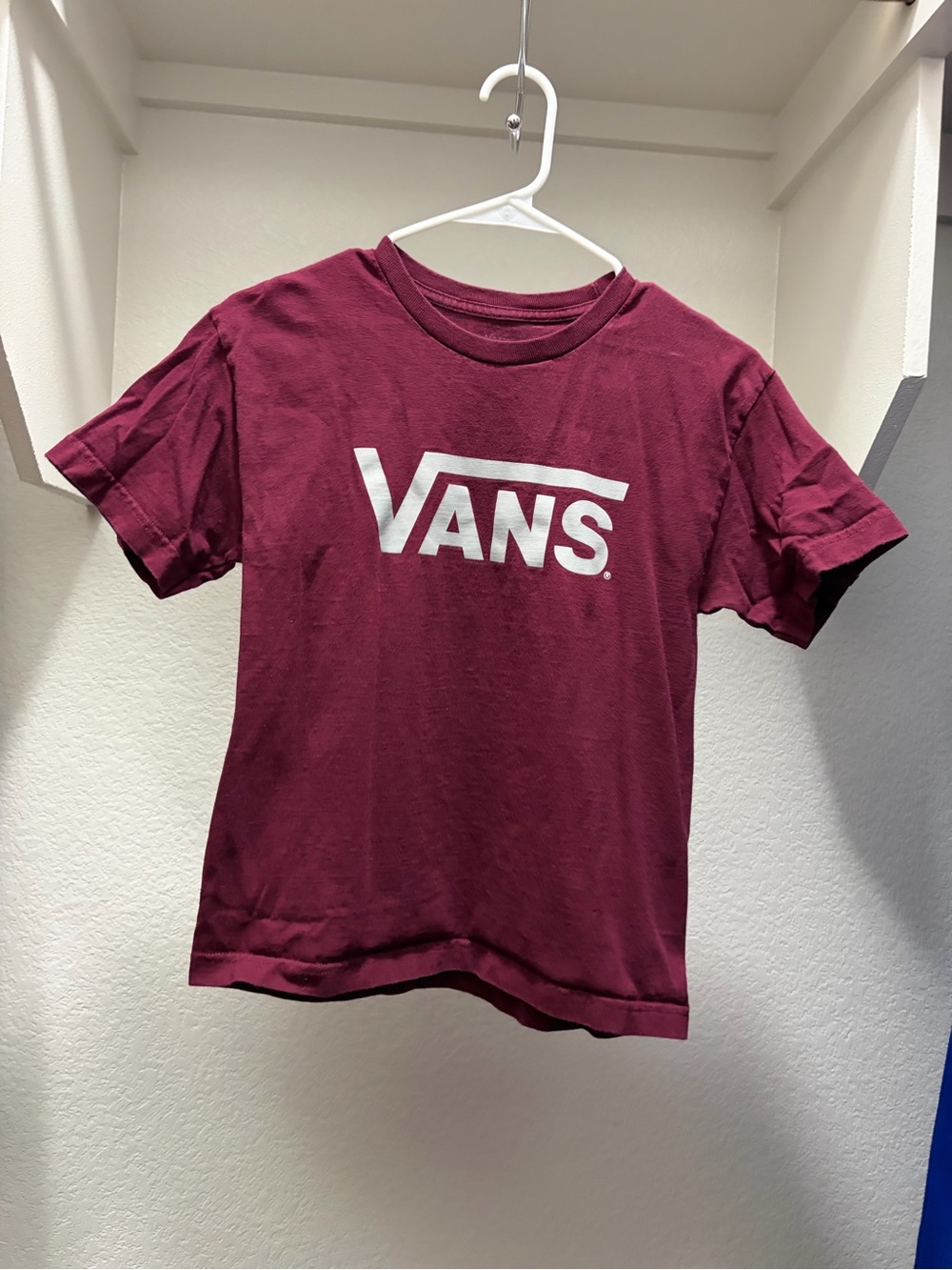 Vans Burgundy Short Sleeve Logo Tee